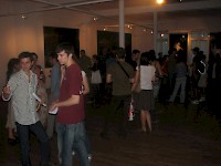 opening and exhibition view with works by Luis Fernandes Pons, Jasmina Llobet at UNA Galeria Bucharest