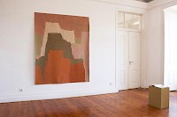 PEDRO SEQUEIRA, Anthropocenic Drawings 2019 210x170 cm, and Object of reference: PEDRO SEQUEIRA, Object of reference : Publication of the Portuguese General Direction of Mines ; 1947, personal collection of artist