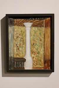 Horia Bernea, Column, oil on canvas, 1984