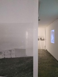 Patricia Morosan: 1. Time flows like a River, from the series Re/Turn (2017-2018), 35 mm scans printed on silkpaper , 250 cm x 100 cm, 2021 2. untitled, from the series Re/Turn (2017-2018), 35 mm scan printed on silkpaper, 315 cm x 100 cm, 2021