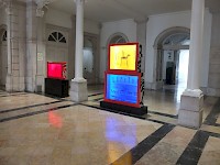Atrium: JOSÉ DE GUIMARÃES, Diorama, Caixa de madeira com esculturas, photo: @Maria Castel Branco